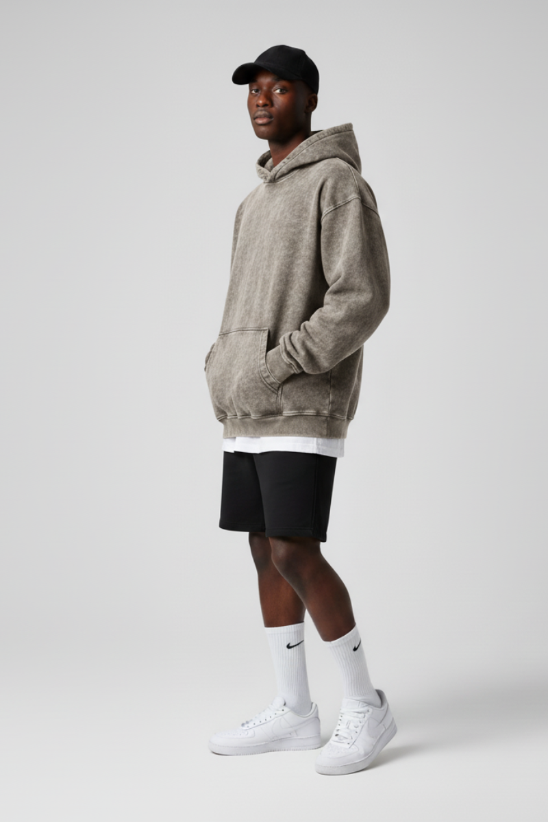 Ravelle™ Oversized Hoodie Acid Wash